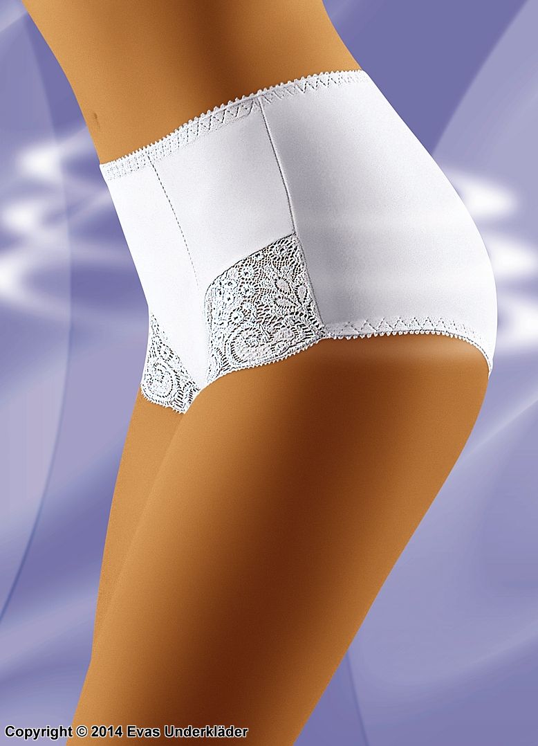 Elegant panties, lace inlays, plain back